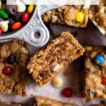 pinterest graphic for monster cookie bars