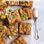 pinterest graphic for monster cookie bars