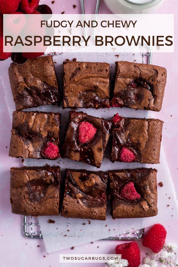 Raspberry Brownies ~ two sugar bugs