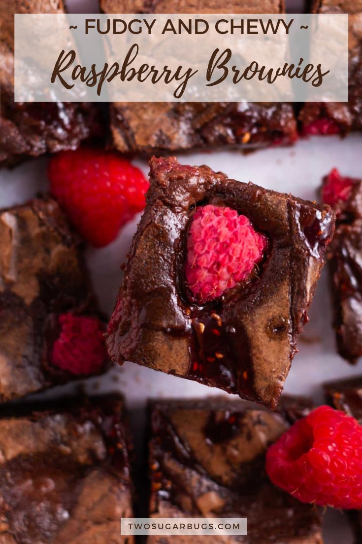 Raspberry Brownies ~ two sugar bugs