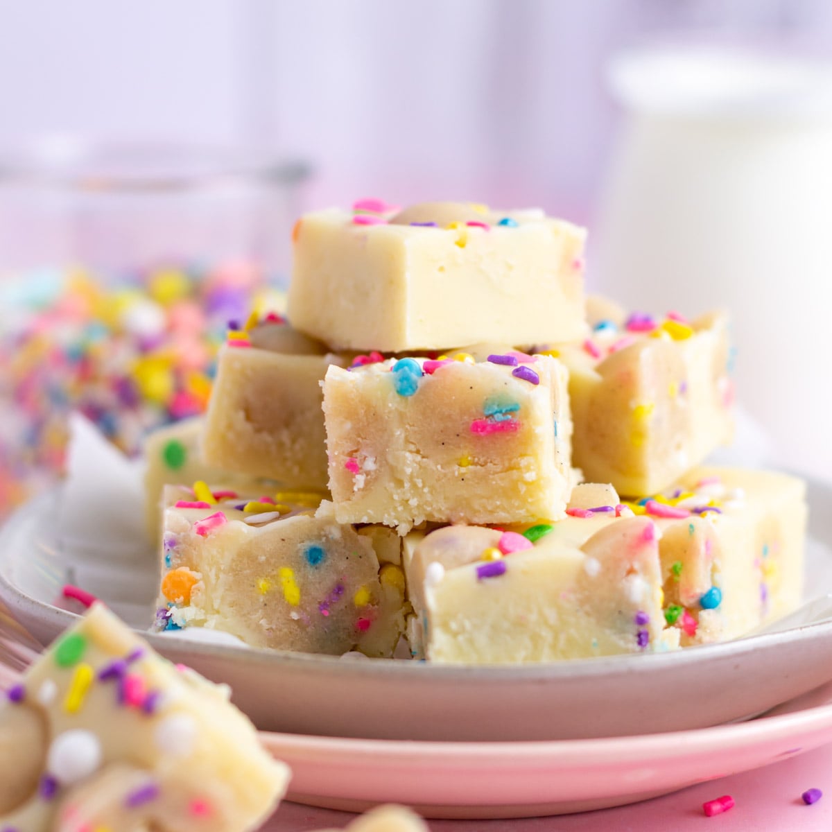 Sugar Cookie Fudge {without condensed milk}
