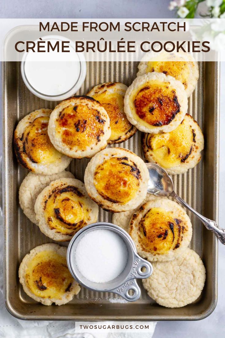Crème Brûlée Cookies two sugar bugs