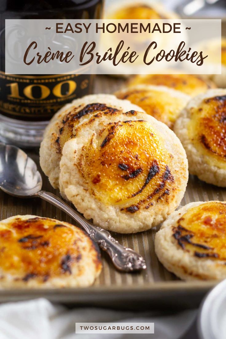 Crème Brûlée Cookies two sugar bugs