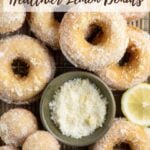 pinterest graphic for lemon donuts