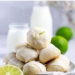 pinterest graphic for lime cookies