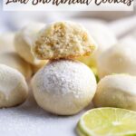 pinterest graphic for lime cookies