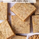 pinterest graphic for browned butter blondies