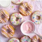 pinterest graphic for sprinkle donuts