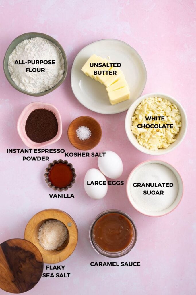 ingredients needed for espresso brownies