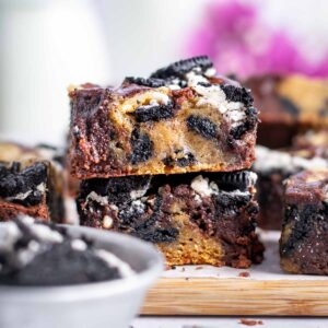stack of two Oreo brookies