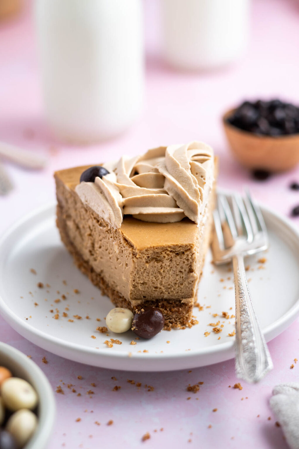 Creamy Espresso Cheesecake ~ two sugar bugs