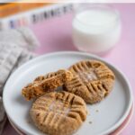 pinterest graphic for small batch peanut butter cookies