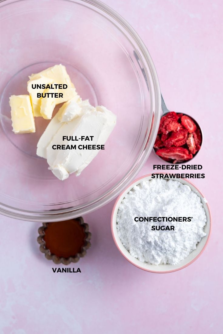 strawberry cream cheese frosting ingredients