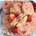 pinterest graphic for strawberry sugar cookies