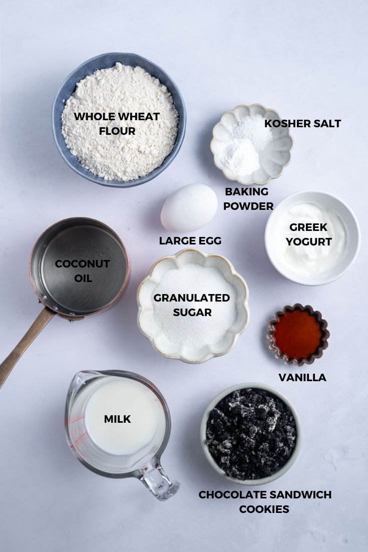 ingredients for oreo donuts