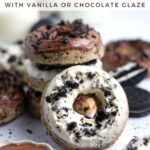 pinterest graphic for oreo donuts