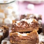 pinterest graphic for smores cookie bars