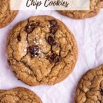 pinterest graphic for espresso chocolate chip cookies