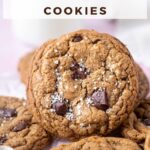 pinterest graphic for espresso chocolate chip cookies