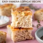 pinterest image for black pepper focaccia