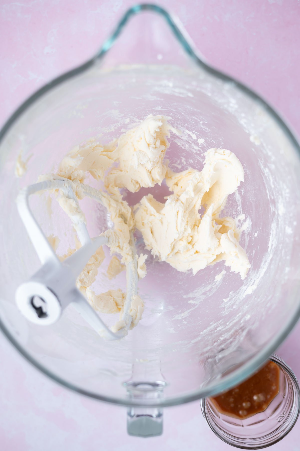 butter and confectioners' sugar beaten together in a mixing bowl