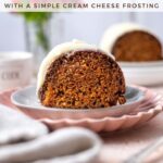 carrot bundt cake pinterest image