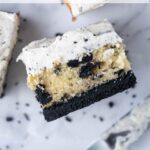 pinterest image for cookies and cream cake