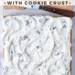 pinterest image for cookies and cream cake