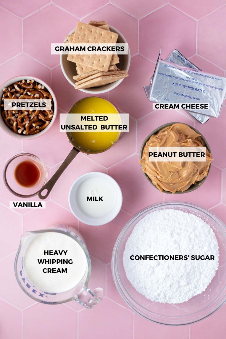peanut butter pretzel pie ingredients