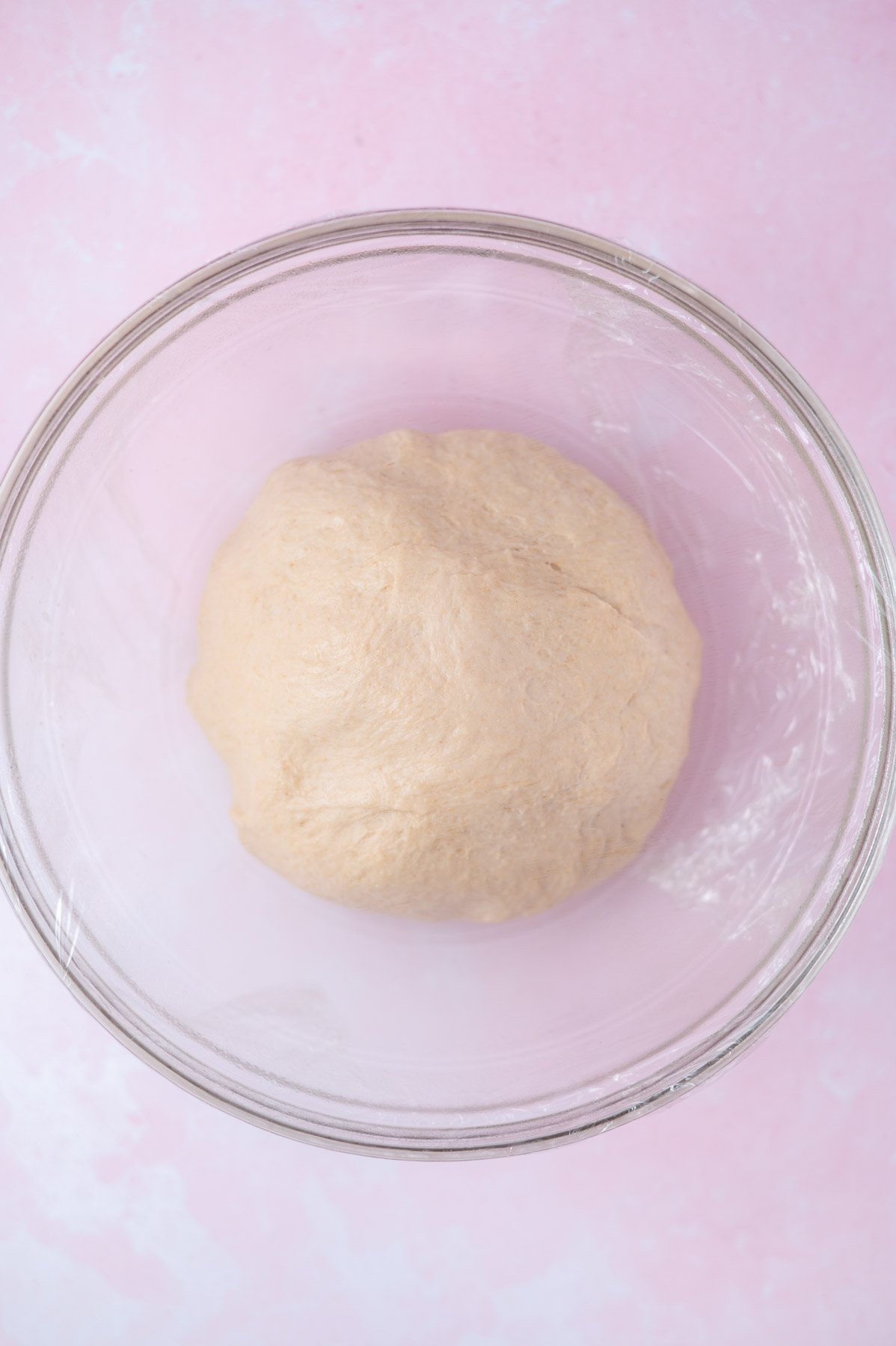 sandwich bread dough in a bowl before the first rise
