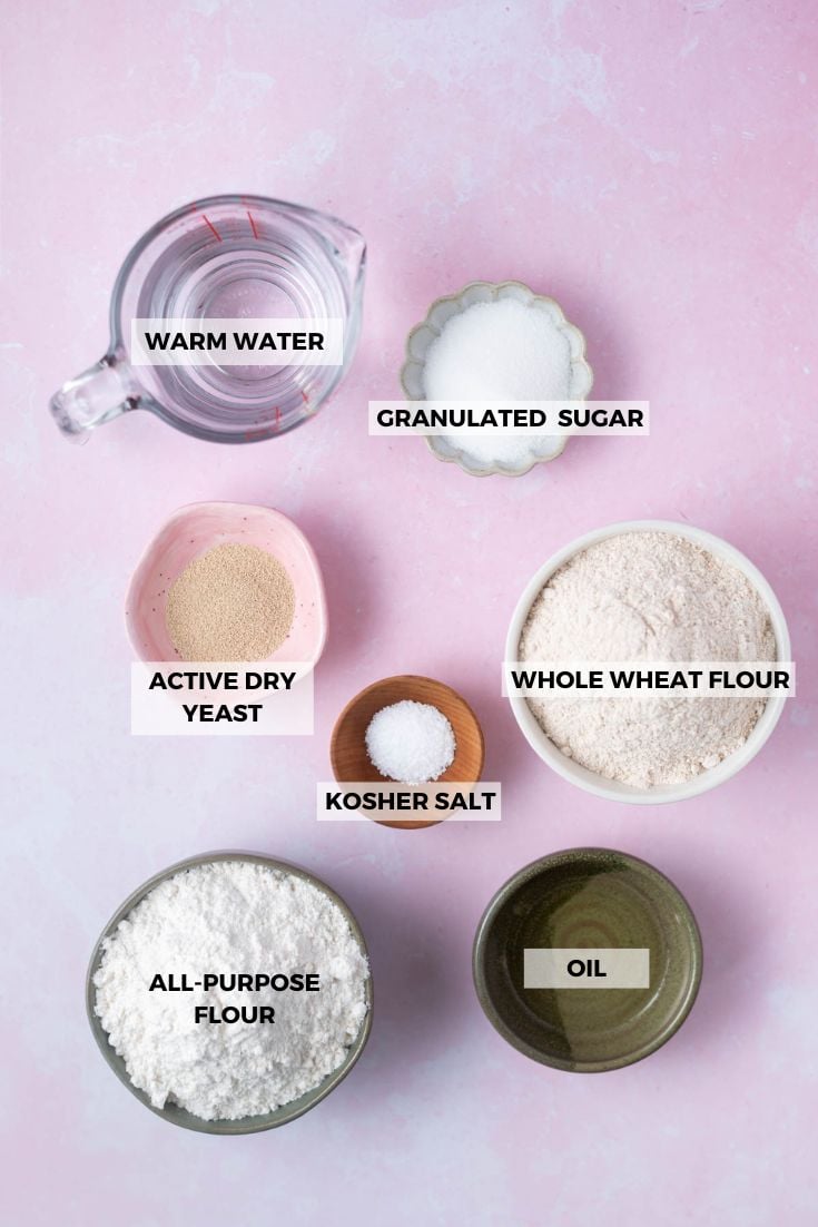 ingredients for homemade sandwich bread