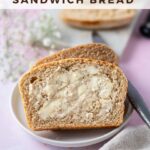pinterest graphic for homemade sandwich bread