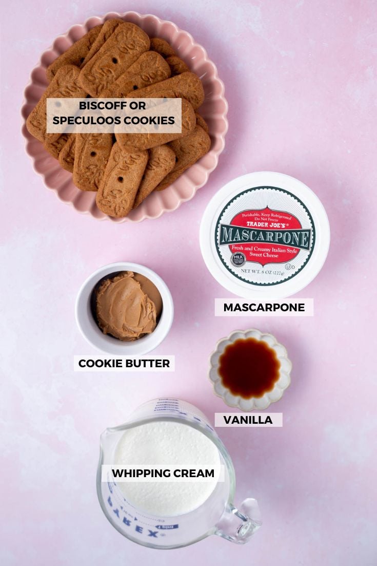 ingredients for biscoff icebox cake