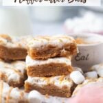 pinterest image for fluffernutter bars