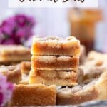 pinterest graphic for caramel cookie bars