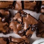 pinterest graphic for chocolate chocolate chip bars