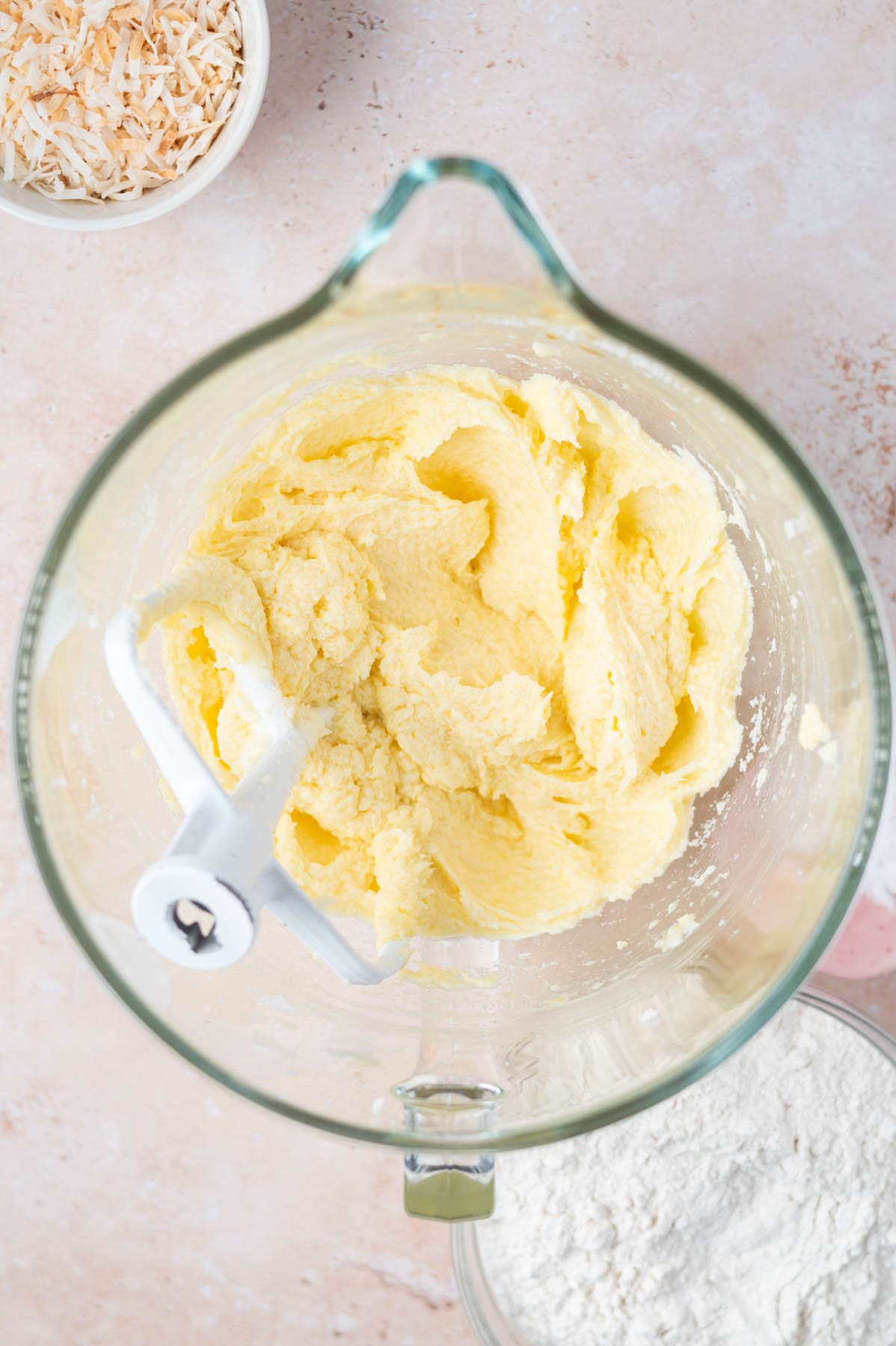 cookie dough after eggs have been added