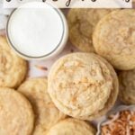 pinterest graphic for coconut sugar cookies