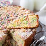 pinterest graphic for sprinkle cake