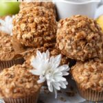 pinterest graphic for apple cider muffins