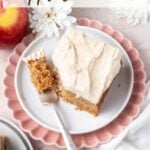 pinterest graphic for apple snack cake