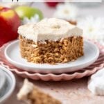 pinterest graphic for apple snack cake