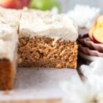pinterest graphic for apple snack cake