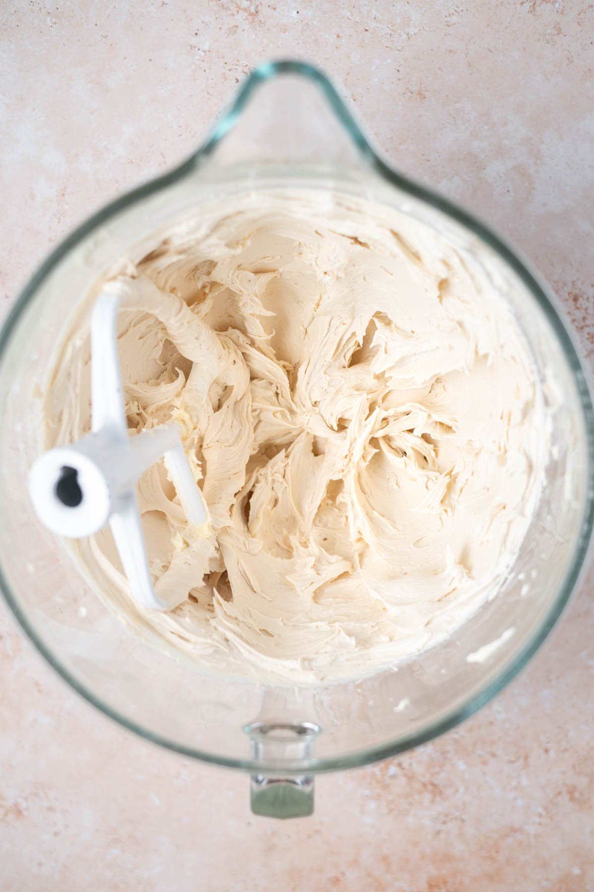frosting in a mixing bowl