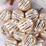 pinterest image for cinnamon roll sugar cookies