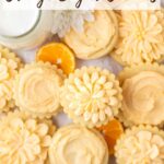 pinterest graphic for orange sugar cookies