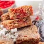 pinterest graphic for cinnamon blondies