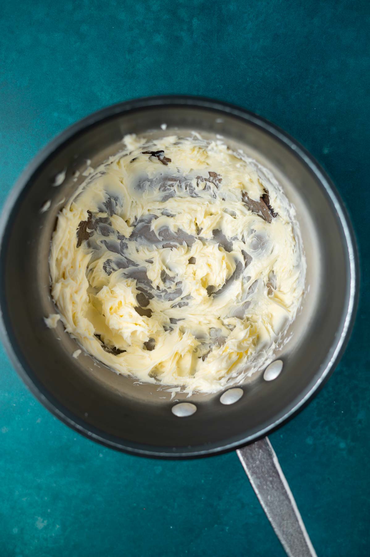 butter creamed together in a saucepan