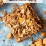 pinterest graphic for butterscotch oatmeal bars