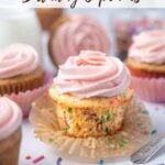pinterest graphic for birthday cupcakes